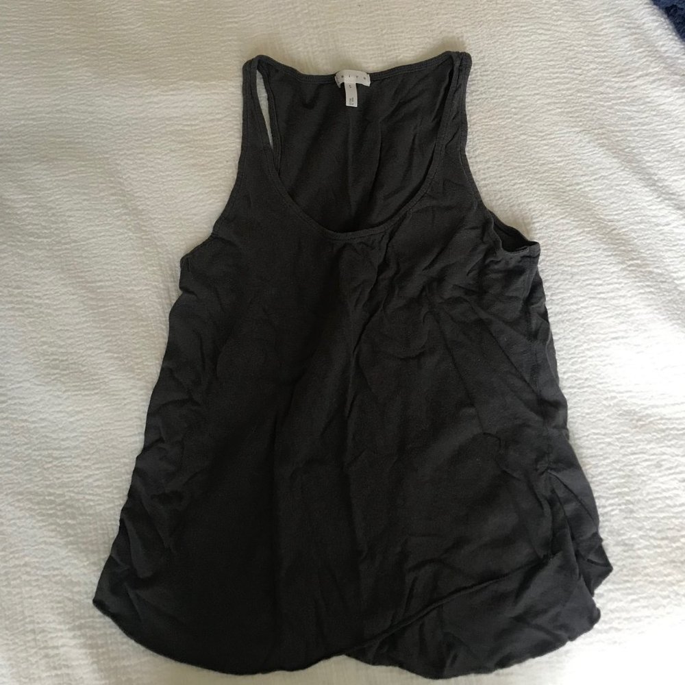 Leith Grey Cotton Tank Size Small